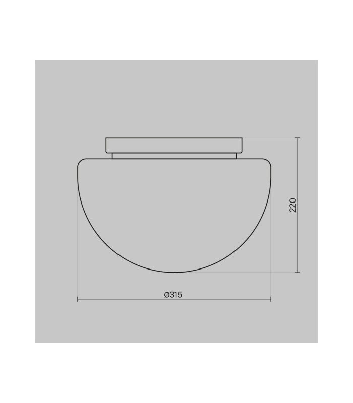 Glassy Modern Globe Ceiling Light Black 1xE27 Smoky Shade-6