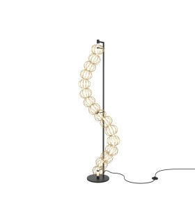 Golden Cage Modern LED Integrated Floor Lamp Gold 3000K 3000lm-1