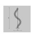 Golden Cage Modern LED Integrated Floor Lamp Gold 3000K 3000lm-3