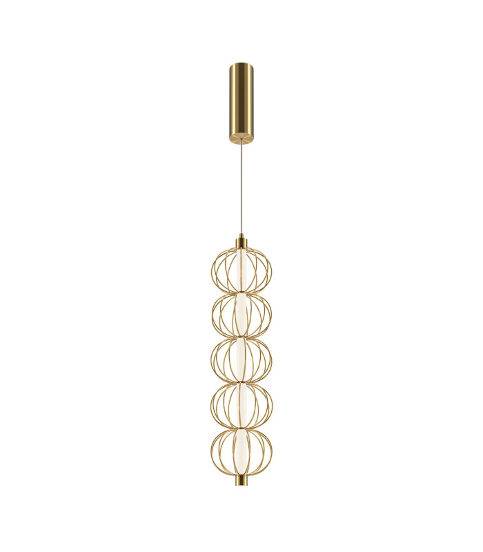 Golden Cage Modern Pendant Ceiling Light Gold 3000K 1050lm-1
