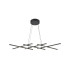 Halo Modern Decorative Bar Pendant Ceiling Light Black 800lm White Shade-1