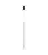 Halo Modern Long Slim Pendant Ceiling Light Black 750lm White Shade-1