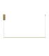 Halo Modern 120cm Bar Pendant Ceiling Light Brass 1100lm White Shade-1