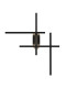 Halo Modern Integrated LED Wall Lamp Black 750lm White Shade-1