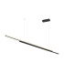 Halo Modern 150cm Bar Pendant Ceiling Light Black 1100lm White Shade-2