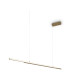 Halo Modern 150cm Bar Pendant Ceiling Light Brass 1650lm White Shade-1