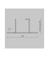 Halo Modern 150cm Bar Pendant Ceiling Light Black 1100lm White Shade-4