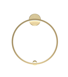 Halo Modern Integrated LED Wall Lamp Brass 4000K 1800lm White Shade-1