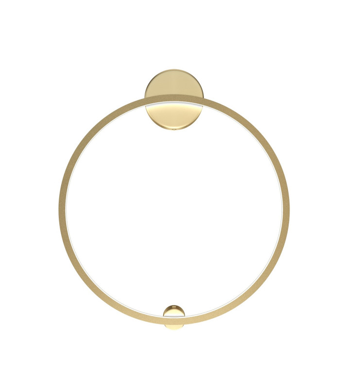 Halo Modern Integrated LED Wall Lamp Brass 4000K 1800lm White Shade-1