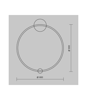 Halo Modern Integrated LED Wall Lamp Brass 4000K 1800lm White Shade-3