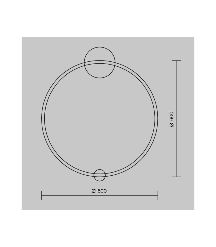 Halo Modern Integrated LED Wall Lamp Brass 4000K 1800lm White Shade-3