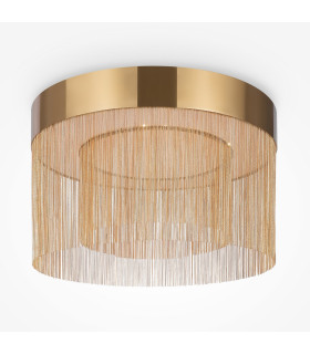 Imaginary Modern 55cm Cylindrical Ceiling Light Gold 3000K 1300lm-1