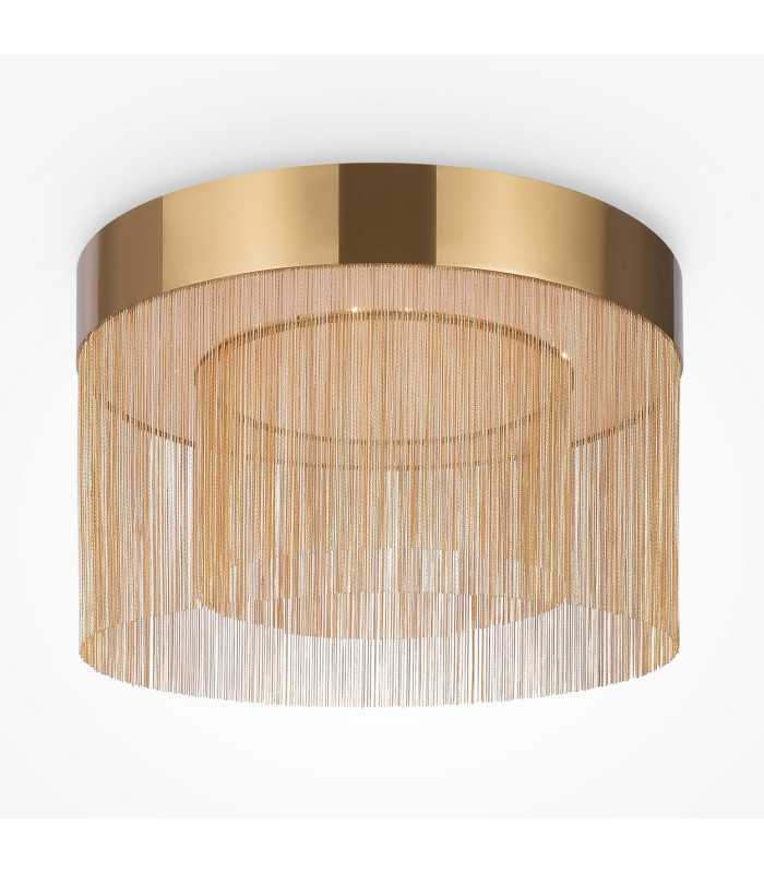 Imaginary Modern 55cm Cylindrical Ceiling Light Gold 3000K 1300lm-1