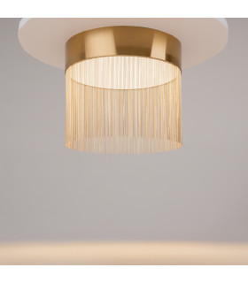 Imaginary Modern 35cm Cylindrical Ceiling Light Gold 3000K 750lm-2