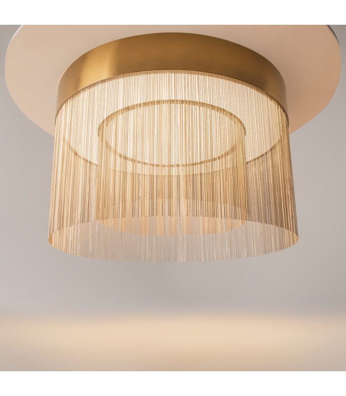 Imaginary Modern 55cm Cylindrical Ceiling Light Gold 3000K 1300lm-2