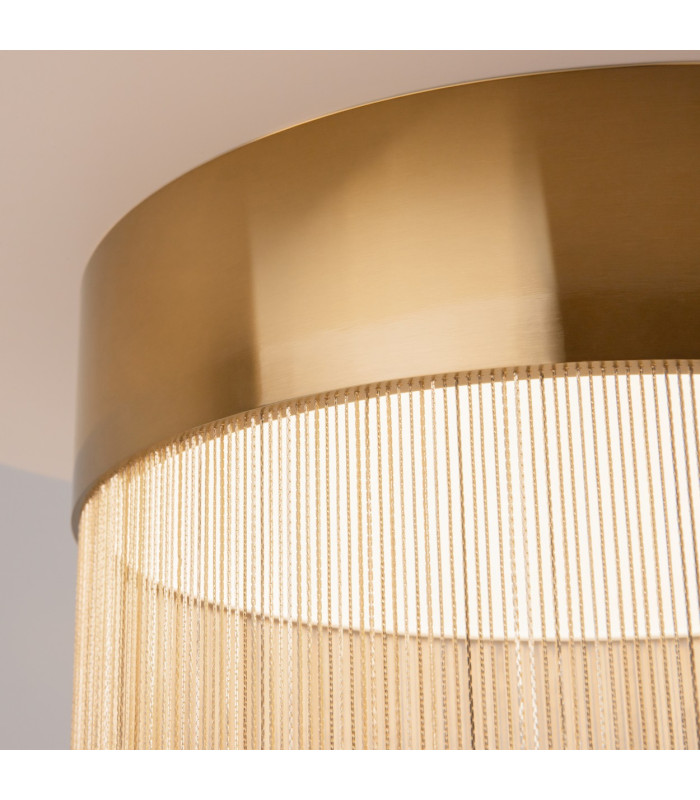 Imaginary Modern 35cm Cylindrical Ceiling Light Gold 3000K 750lm-6
