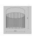 Imaginary Modern 35cm Cylindrical Ceiling Light Gold 3000K 750lm-7