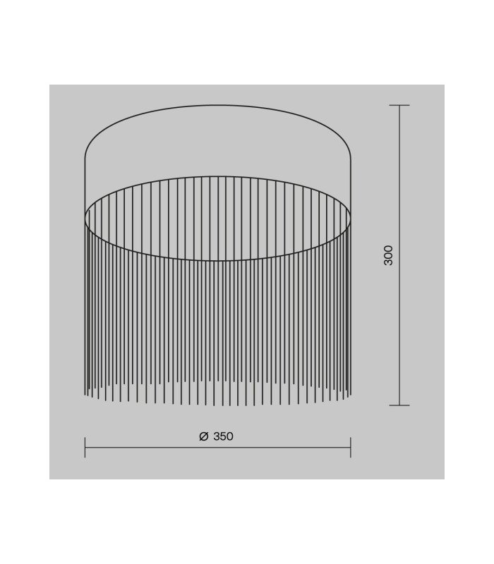 Imaginary Modern 35cm Cylindrical Ceiling Light Gold 3000K 750lm-7
