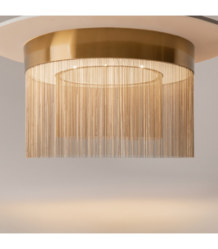 Imaginary Modern 55cm Cylindrical Ceiling Light Gold 3000K 1300lm-5