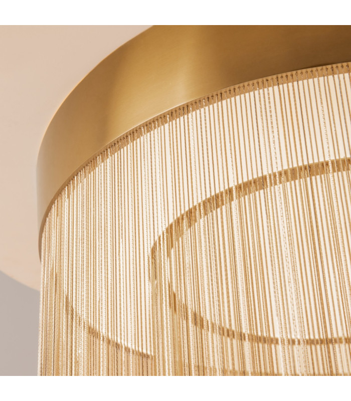 Imaginary Modern 55cm Cylindrical Ceiling Light Gold 3000K 1300lm-6