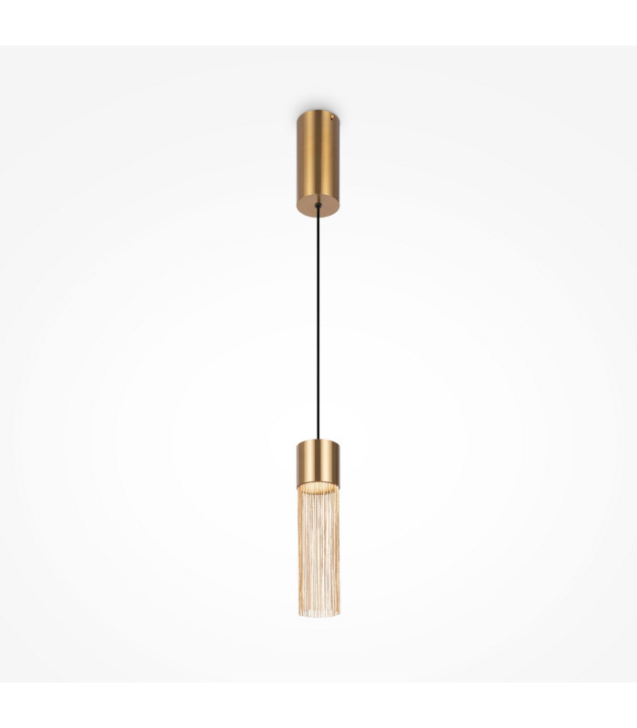 Imaginary Modern Slim Pendant Ceiling Light Gold 3000K 100lm-1
