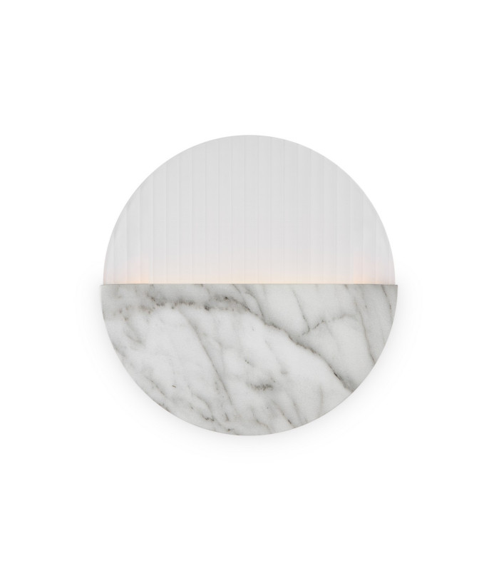 Jupiter Modern Integrated LED Wall Lamp Marble 3000K 200lm White Shade-1