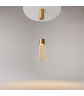 Imaginary Modern Slim Pendant Ceiling Light Gold 3000K 100lm-2