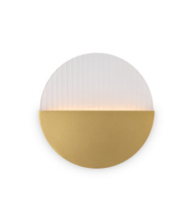 Jupiter Modern Integrated LED Wall Lamp Brass 3000K 200lm White Shade-1