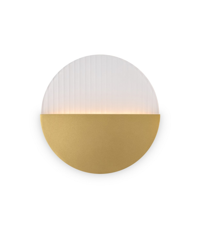 Jupiter Modern Integrated LED Wall Lamp Brass 3000K 200lm White Shade-1