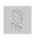 Jupiter Modern Integrated LED Wall Lamp Brass 3000K 200lm White Shade-3
