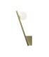 Kazimir Modern Globe Wall Lights Gold 1xG9 White Shade-1