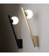 Kazimir Modern Globe Wall Lights Gold 1xG9 White Shade-3