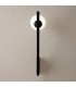 Kazimir Modern Globe Wall Lights Black 1xG9 White Shade-4