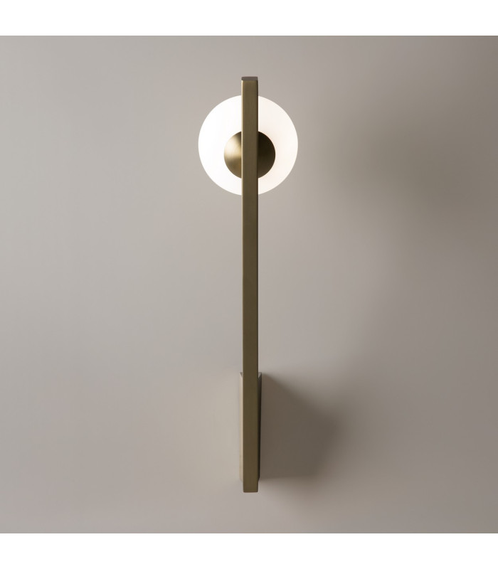 Kazimir Modern Globe Wall Lights Gold 1xG9 White Shade-4