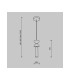 Kyoto Modern Slim Pendant Ceiling Light White 1xG9-3