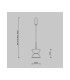 Kyoto Modern Slim Pendant Ceiling Light White 3000K 1300lm-3