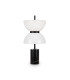 Kyoto Modern Integrated LED Table Lamp Black 3000K 350lm White Shade-1