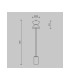 Kyoto Modern Floor Lamp Gold And Grey 3000K 1300lm White Shade-3