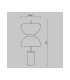 Kyoto Modern Integrated LED Table Lamp White 3000K 500lm-3