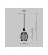 Levitation Modern 25cm Wire Frame Pendant Ceiling Light Brass 1xG9 White Shade-7