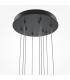 Light Stick Modern Cluster Pendant Ceiling Light Black 3000K 3350lm White Shade-4