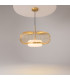 Levitation Modern Wire Frame Pendant Ceiling Light Brass 3000K 500lm White Shade-2