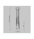 Light Stick Modern Cluster Pendant Ceiling Light Black 3000K 3350lm White Shade-5