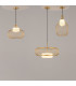 Levitation Modern Wire Frame Pendant Ceiling Light Brass 3000K 500lm White Shade-4