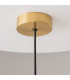 Levitation Modern Wire Frame Pendant Ceiling Light Brass 3000K 500lm White Shade-6