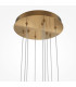 Light Stick Modern Cluster Pendant Ceiling Light Brass 3000K 3350lm White Shade-3