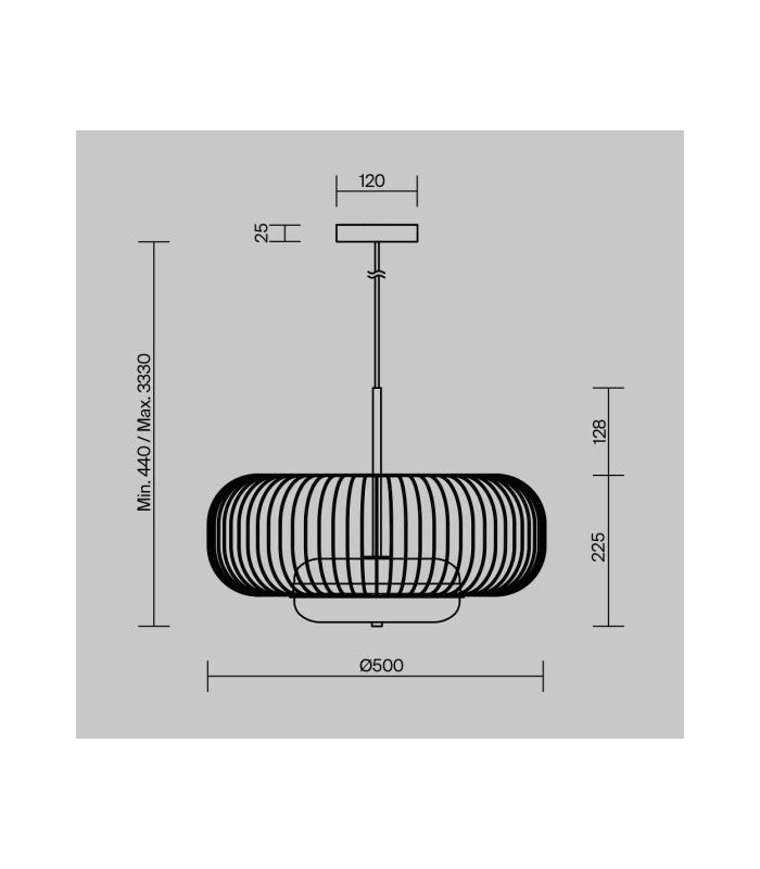 Levitation Modern Wire Frame Pendant Ceiling Light Brass 3000K 500lm White Shade-7