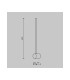 Light Stick Modern 60cm Integrated LED Wall Lamp Brass 3000K 500lm White Shade-3
