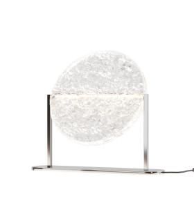 Mangata Modern Integrated LED Table Lamp Dimmable Chrome 3000K 250lm Acrylic Shade-1
