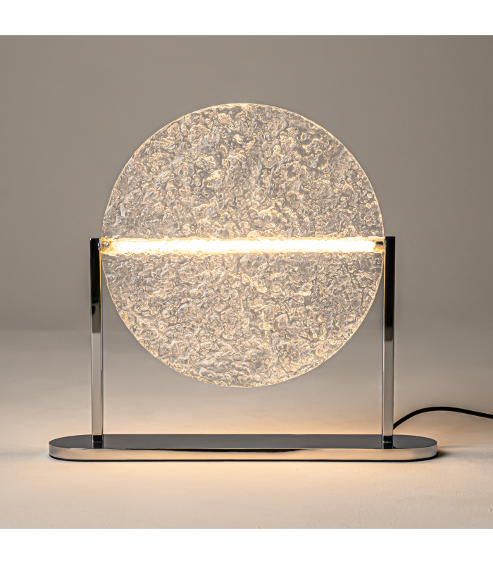 Mangata Modern Integrated LED Table Lamp Dimmable Chrome 3000K 250lm Acrylic Shade-2